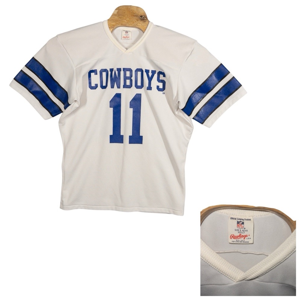 Vintage Rawlings Dallas Cowboys Football Jersey Mens Large Drew Bledsoe NFL‎